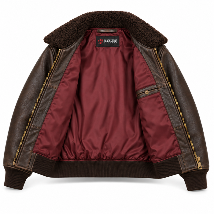 Aero Seal Brown Men's G-1 Flight Leather Jacket | Blackstone Jackets