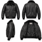 Canyon Black Men's G-1 Flight Leather Jacket | Blackstone Jackets