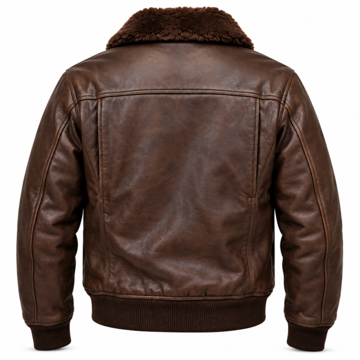 Ranger Espresso Brown Men's G-1 Flight Leather Jacket | Blackstone Jackets