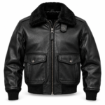 Hawk Black Men's G-1 Flight Leather Jacket | Blackstone Jackets