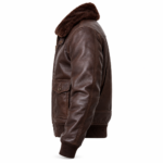 Altair Dark Chocolate Brown Men's G-1 Flight Leather Jacket | Blackstone Jackets
