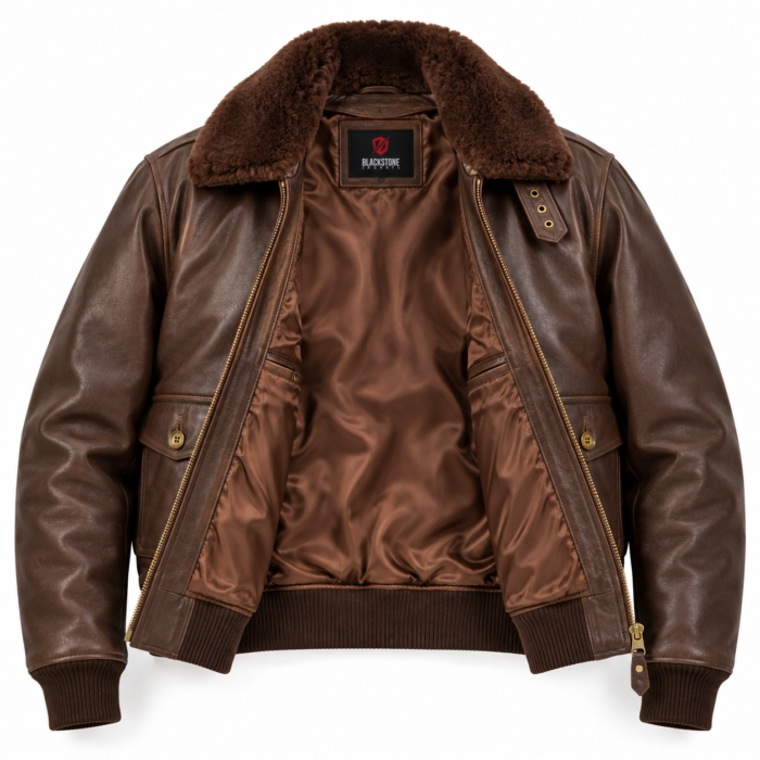 Jetstream Espresso Brown Men's G-1 Flight Leather Jacket | Blackstone Jackets