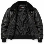 Archer Black Men's G-1 Flight Leather Jacket | Blackstone Jackets