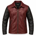 Burgundy Leather Jacket