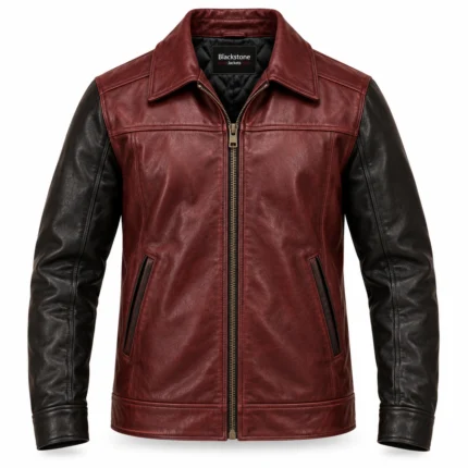 Burgundy Leather Jacket