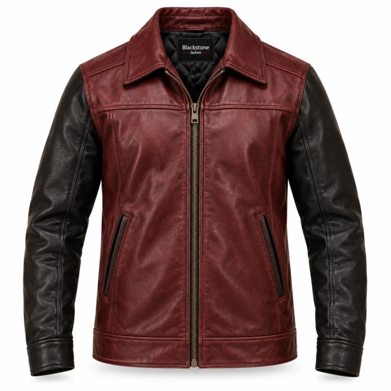 Burgundy Leather Jacket