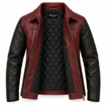 Burgundy Leather Jacket inner
