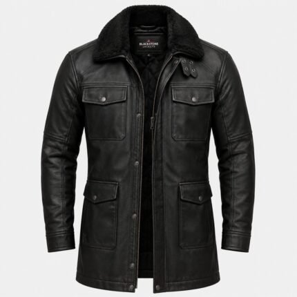 Thunder Espresso Tan Aviator Jacket Blackstone Jackets