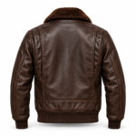 Baron Espresso Brown Men's G-1 Flight Leather Jacket | Blackstone Jackets