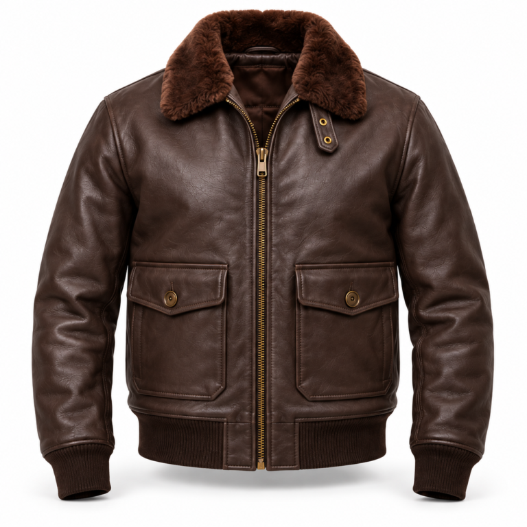 Jetstream Espresso Brown Men's G-1 Flight Leather Jacket | Blackstone Jackets