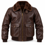 Mercury Dark Chocolate Brown Men's G-1 Flight Leather Jacket | Blackstone Jackets