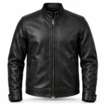 Aero Black Men's Aviator Leather Jacket | Blackstone Jackets