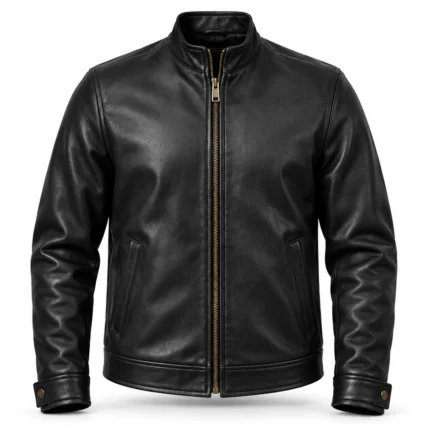 Aero Black Men's Aviator Leather Jacket | Blackstone Jackets