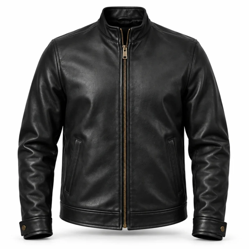 Aero Black Men's Aviator Leather Jacket | Blackstone Jackets