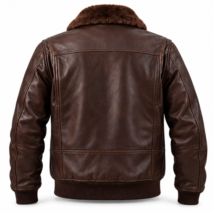 Mercury Dark Chocolate Brown Men's G-1 Flight Leather Jacket | Blackstone Jackets