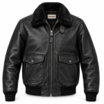 Canyon Black Men's G-1 Flight Leather Jacket | Blackstone Jackets
