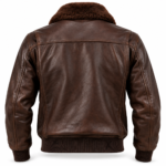 Bravo Dark Chocolate Brown Men's G-1 Flight Leather Jacket | Blackstone Jackets