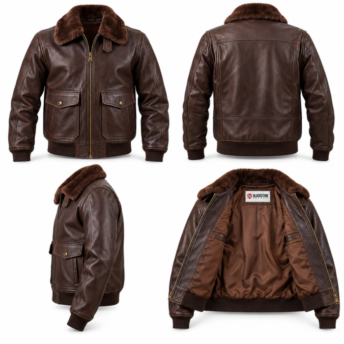 Mercury Dark Chocolate Brown Men's G-1 Flight Leather Jacket | Blackstone Jackets