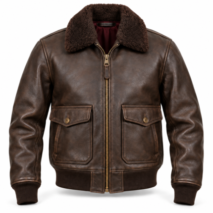Aero Seal Brown Men's G-1 Flight Leather Jacket | Blackstone Jackets