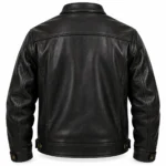 Canyon Black Men's Aviator Leather Jacket | Blackstone Jackets