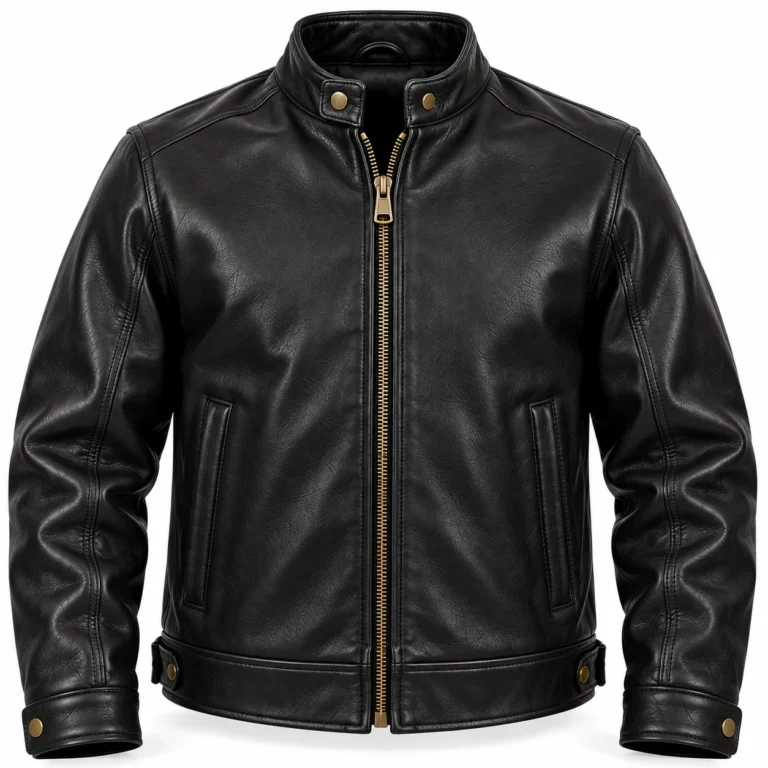 Canyon Black Men's Aviator Leather Jacket | Blackstone Jackets