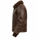 Captain Seal Brown Men's Aviator Leather Jacket | Blackstone Jackets