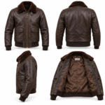 Altair Dark Chocolate Brown Men's G-1 Flight Leather Jacket | Blackstone Jackets - Image 6