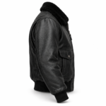 Archer Black Men's G-1 Flight Leather Jacket | Blackstone Jackets