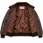 Bravo Dark Chocolate Brown Men's G-1 Flight Leather Jacket | Blackstone Jackets