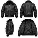 Hawk Black Men's G-1 Flight Leather Jacket | Blackstone Jackets