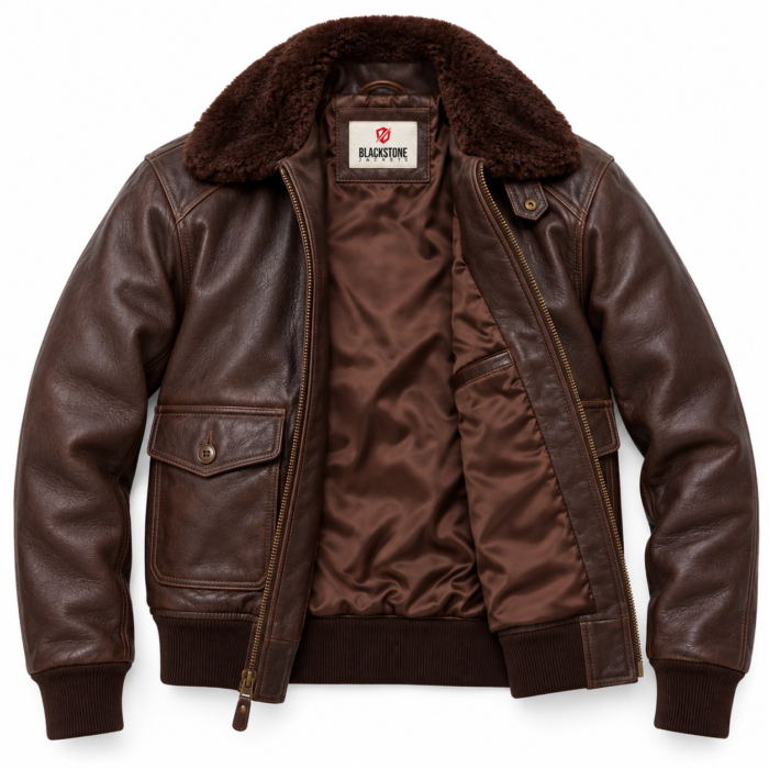 Altair Dark Chocolate Brown Men's G-1 Flight Leather Jacket | Blackstone Jackets