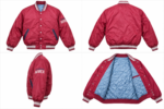 Avirex All Star Bay Red Bomber Jacket with Blue Quilted Lining | Blackstone Jackets
