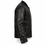 Aero Black Men's Classic Flight Leather Jacket | Blackstone Jackets