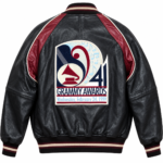 Avirex 41st Grammy Awards 1999 Black Leather Varsity Bomber Jacket | Blackstone Jackets