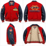 Avirex T-Bird Red & Navy Varsity Jacket | Blackstone Jackets