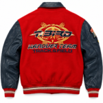Avirex T-Bird Red & Navy Varsity Jacket | Blackstone Jackets