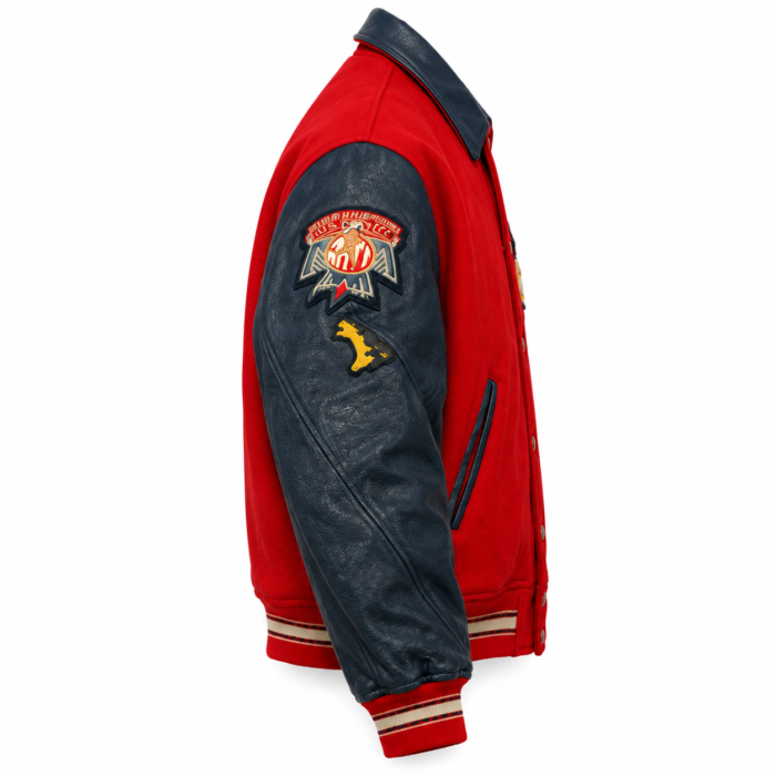 Avirex T-Bird Red & Navy Varsity Jacket | Blackstone Jackets