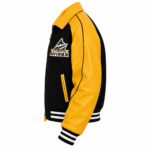 Avirex Yellow and Black Varsity Bomber Jacket | Blackstone Jackets