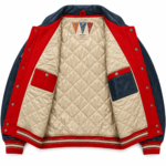 Avirex T-Bird Red & Navy Varsity Jacket | Blackstone Jackets