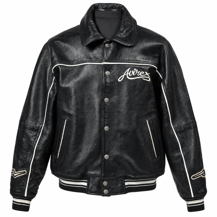 Avirex Bad Boy Black Leather Varsity Bomber Jacket | Blackstone Jackets Avirex Bad Boy Black Leather Varsity Bomber Jacket | Blackstone Jackets