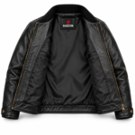 Aero Black Men's Classic Flight Leather Jacket | Blackstone Jackets
