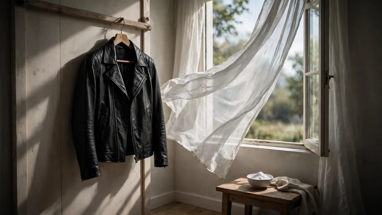 leather jacket odor removal
