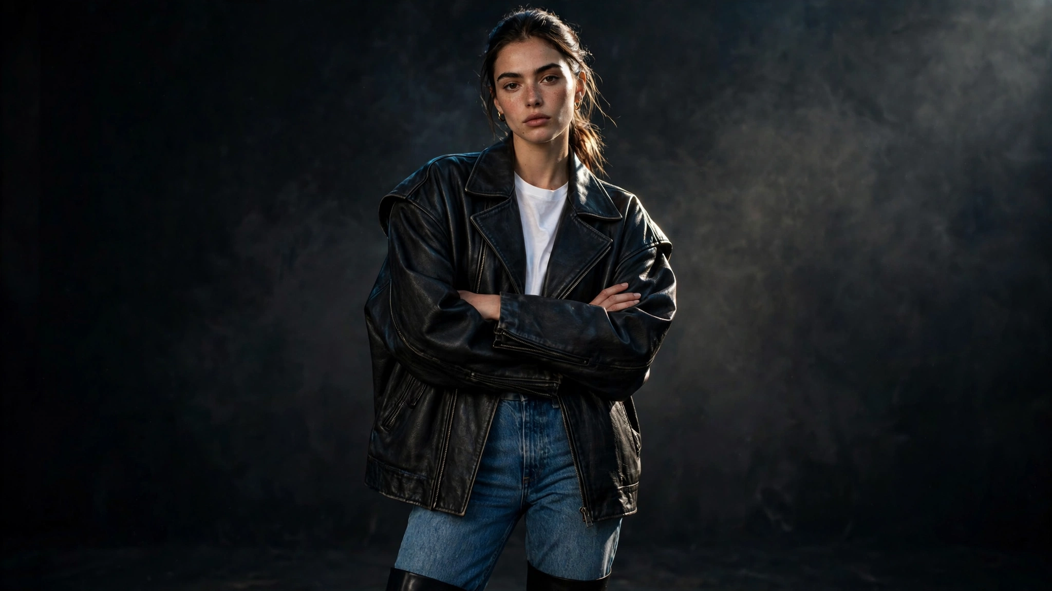 oversized leather jackets women