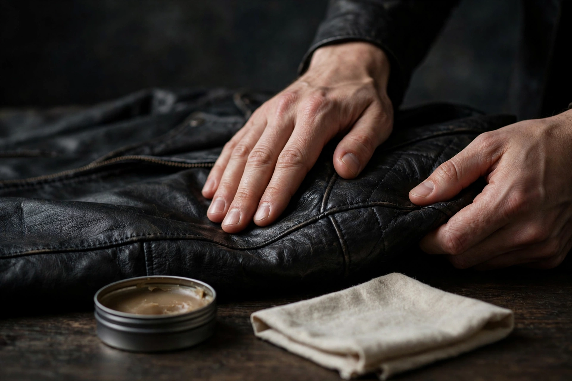 remove scratches from leather jacket