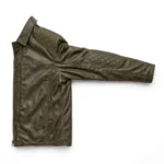 UAZ Leather Jacket side view, olive drab leather jacket